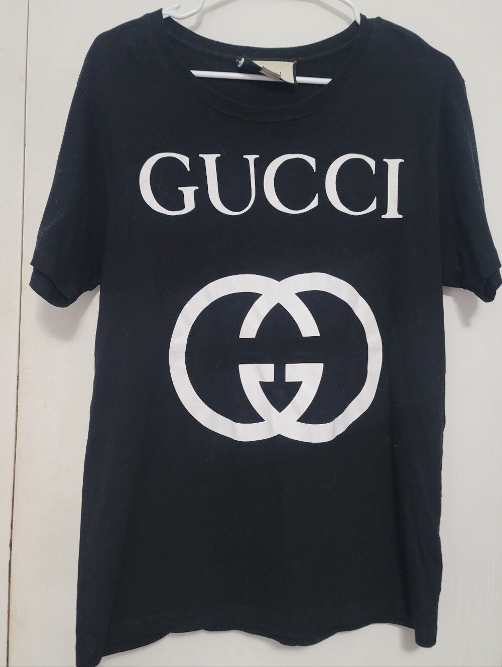 Gucci - Logo-Print Cotton-Jersey T-Shirt - Black XS Unisex - Picture 2 of 6